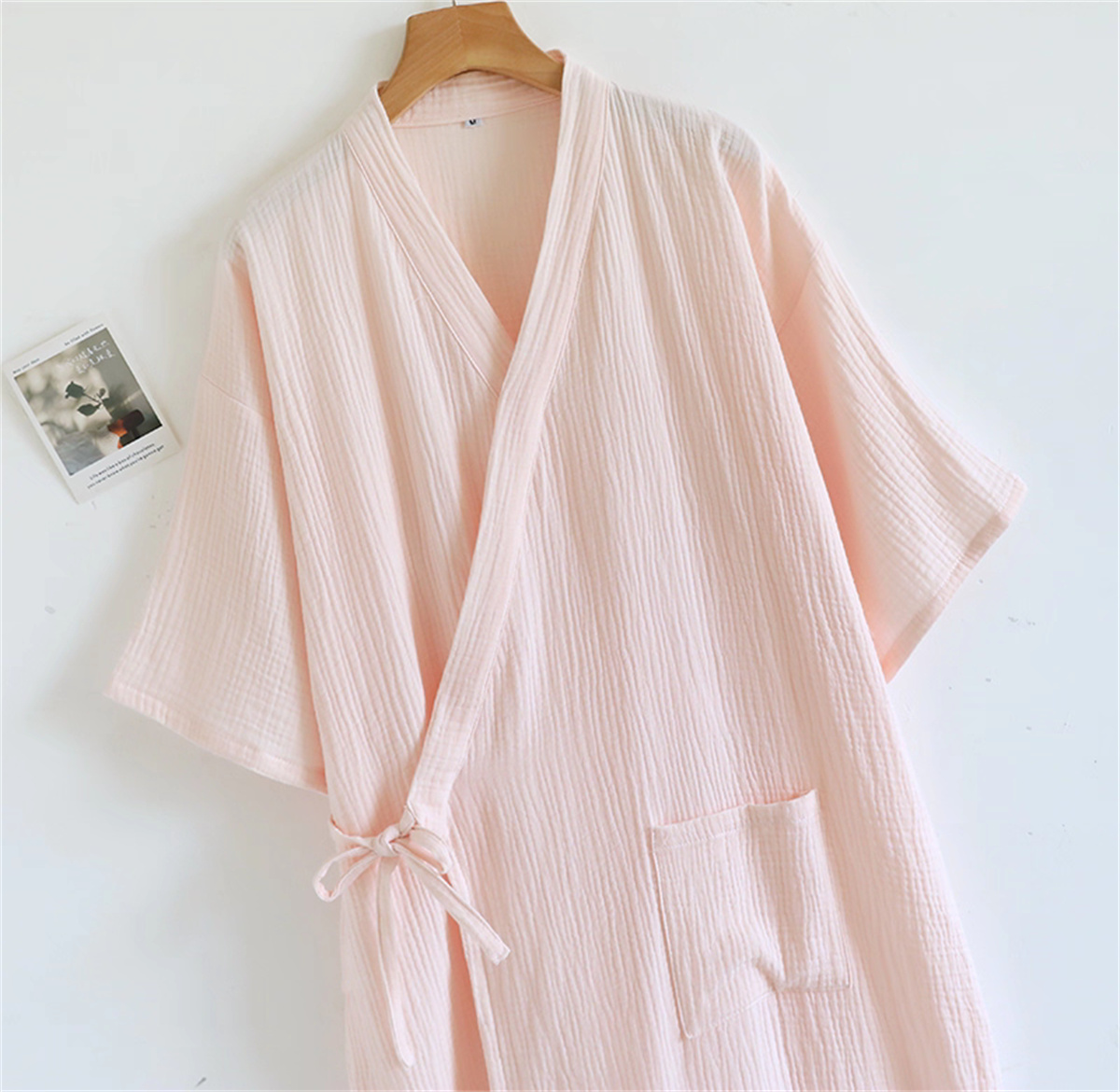 Bathrobe - Lente/Zomer 100% Katoenen Crêpe Badjassen 2026