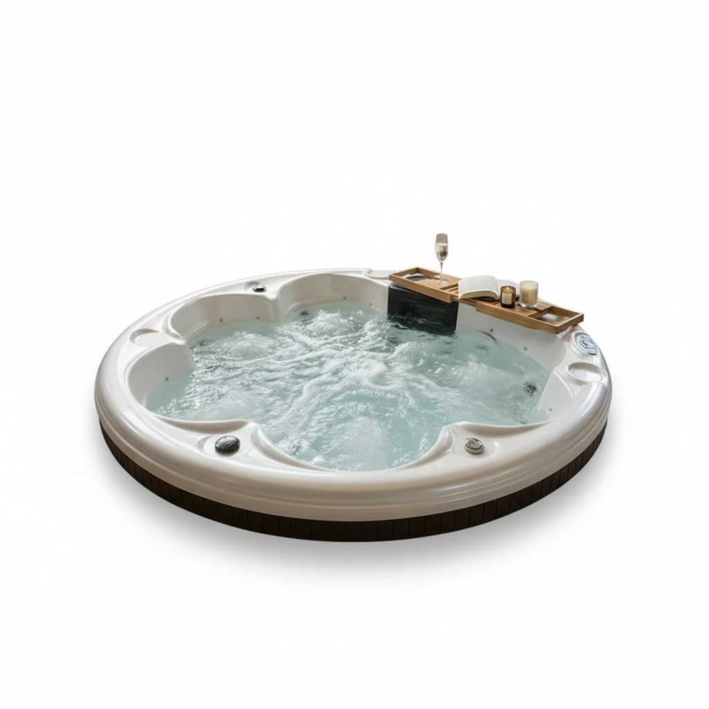 Hot Tub - Buitenbad jacuzzi, 6-persoons hoogwaardig acryl vrijstaand