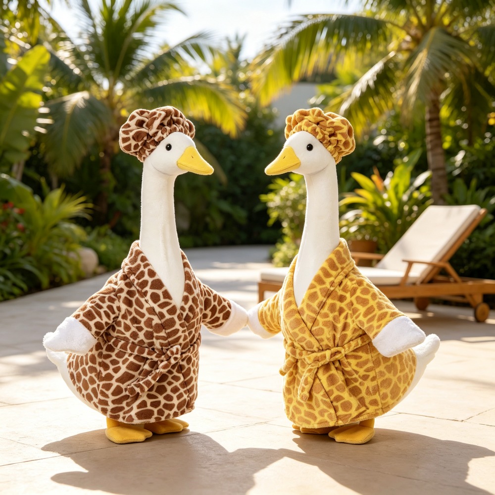 Bathrobe - Badjas en pyjama met luipaardprint voor