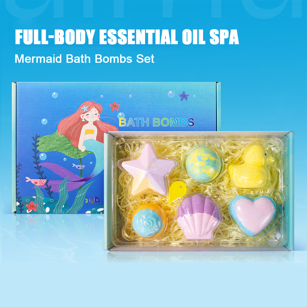 Bath Salts - 6-delige badbom cadeauset voor vrouwen, natuurlijke