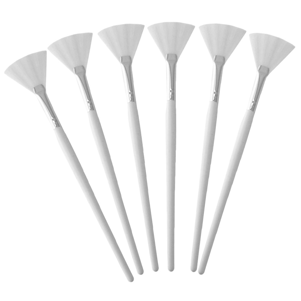 Body Brush - 6-delige ergonomische gezichtsmaskerborstelset met zachte, flexibele