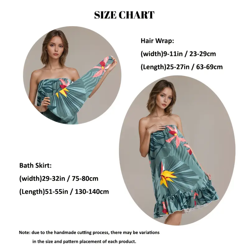 Dames tropische bloemen microv - Spa Towel recensie en prijs