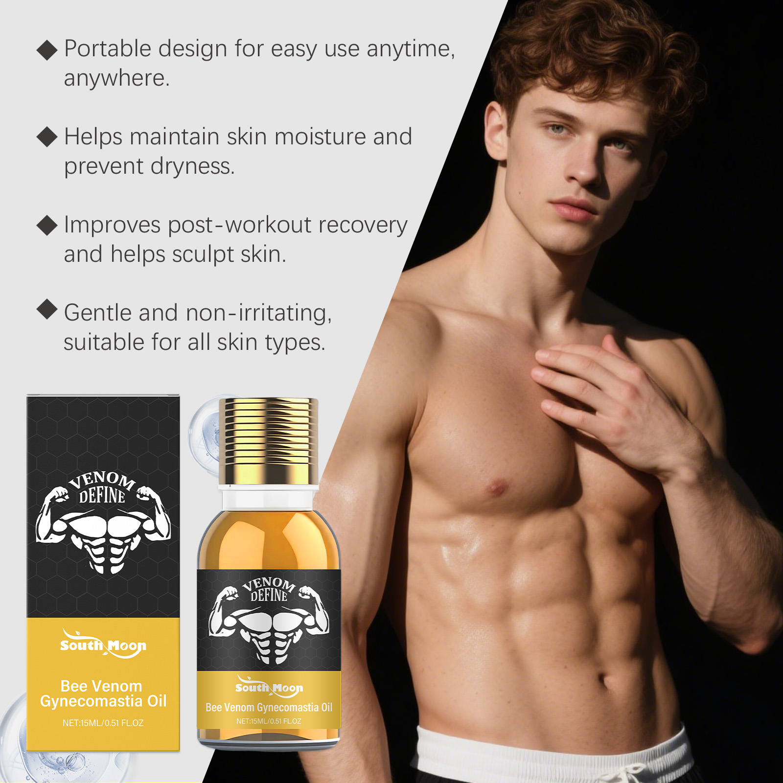 Bijengif Gynaecomastie Olie Vo - Body Oil recensie en prijs