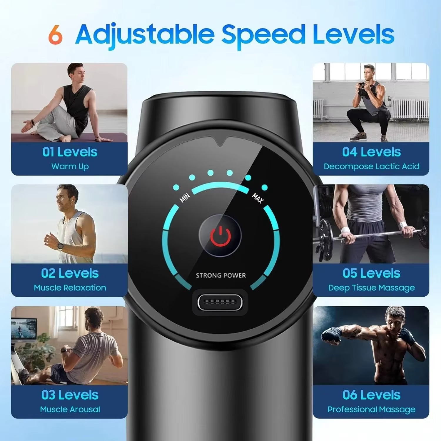 Draagbaar fasciapistool met vi - Massage Gun recensie en prijs